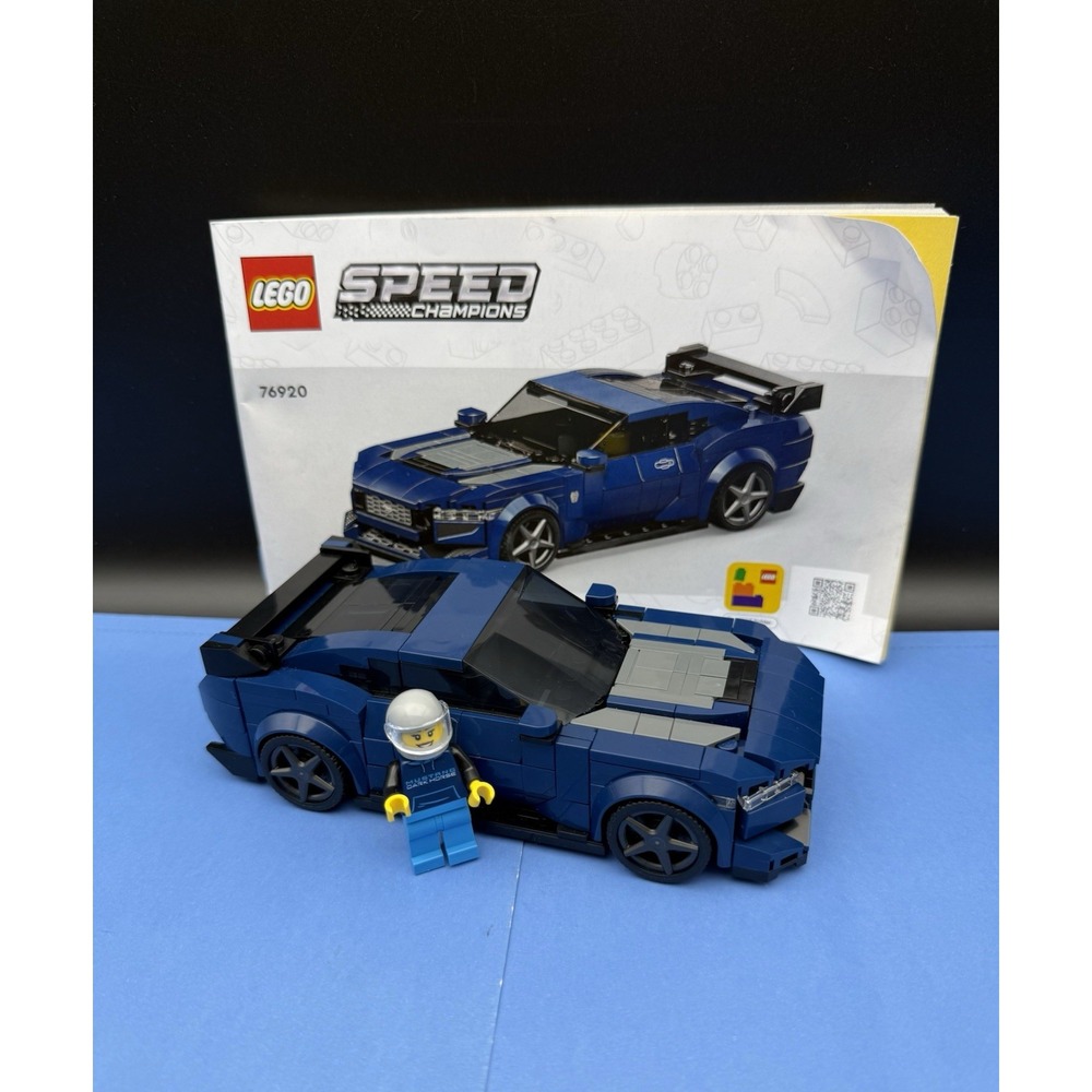 LEGO Speed Champions: Ford Mustang Dark Horse Sports Car 76920 W/Manual (No Box)